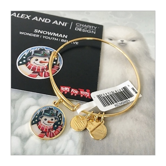 NWT Alex & Ani Limited Edition Snowman Bracelet - Picture 2 of 3